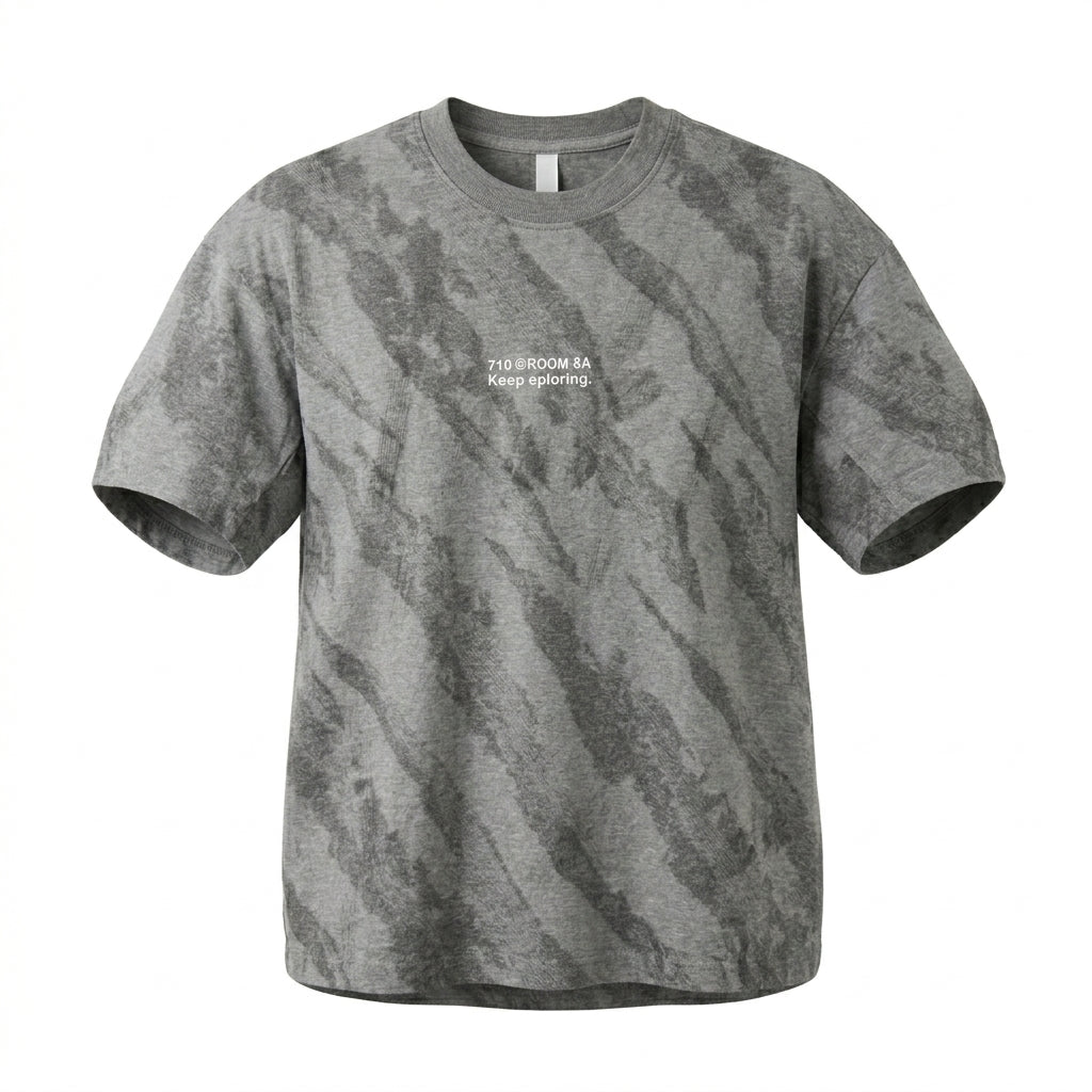 Kids Marble Print Graphic T Shirt