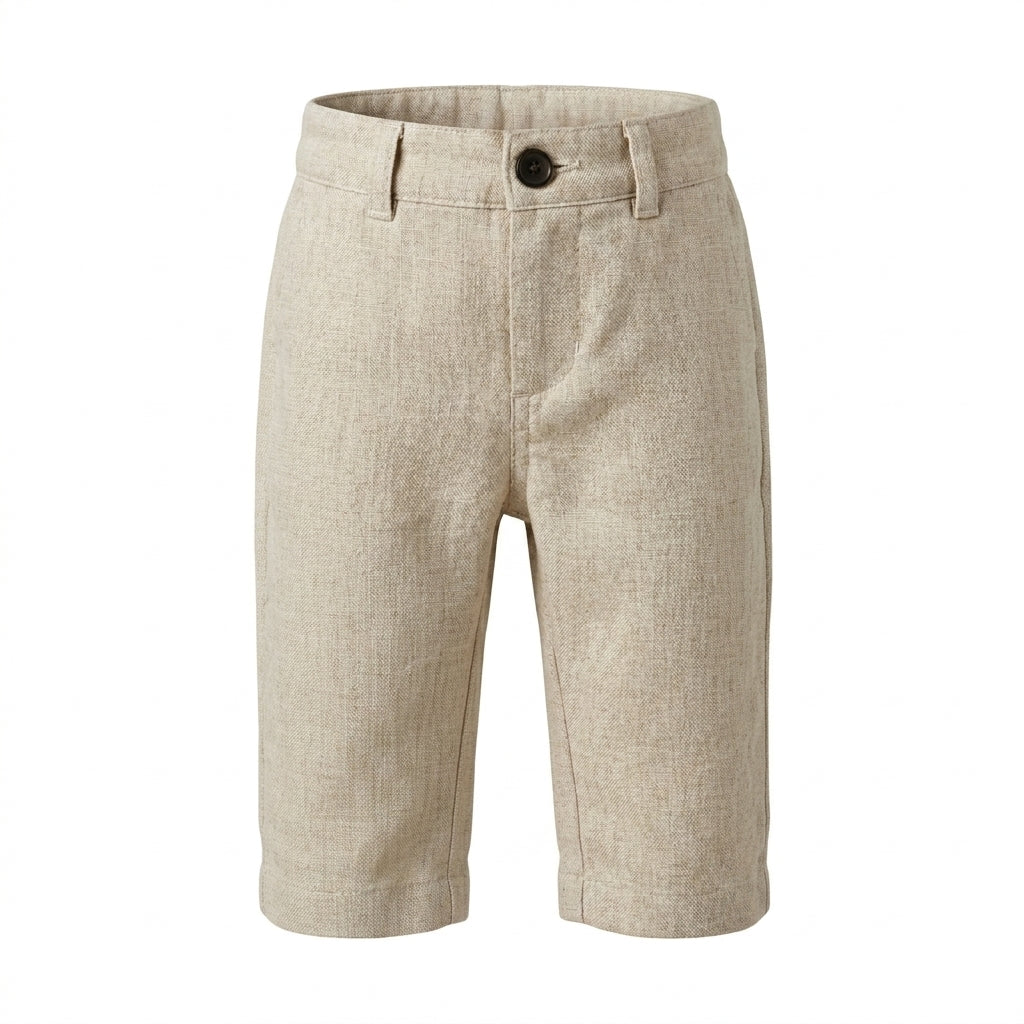 Boys 4 Piece Formal Outfit Set With Striped Bodysuit And Trousers