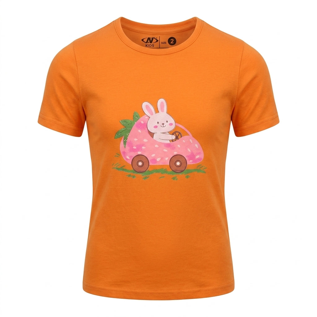 Girls Bunny Graphic T Shirt