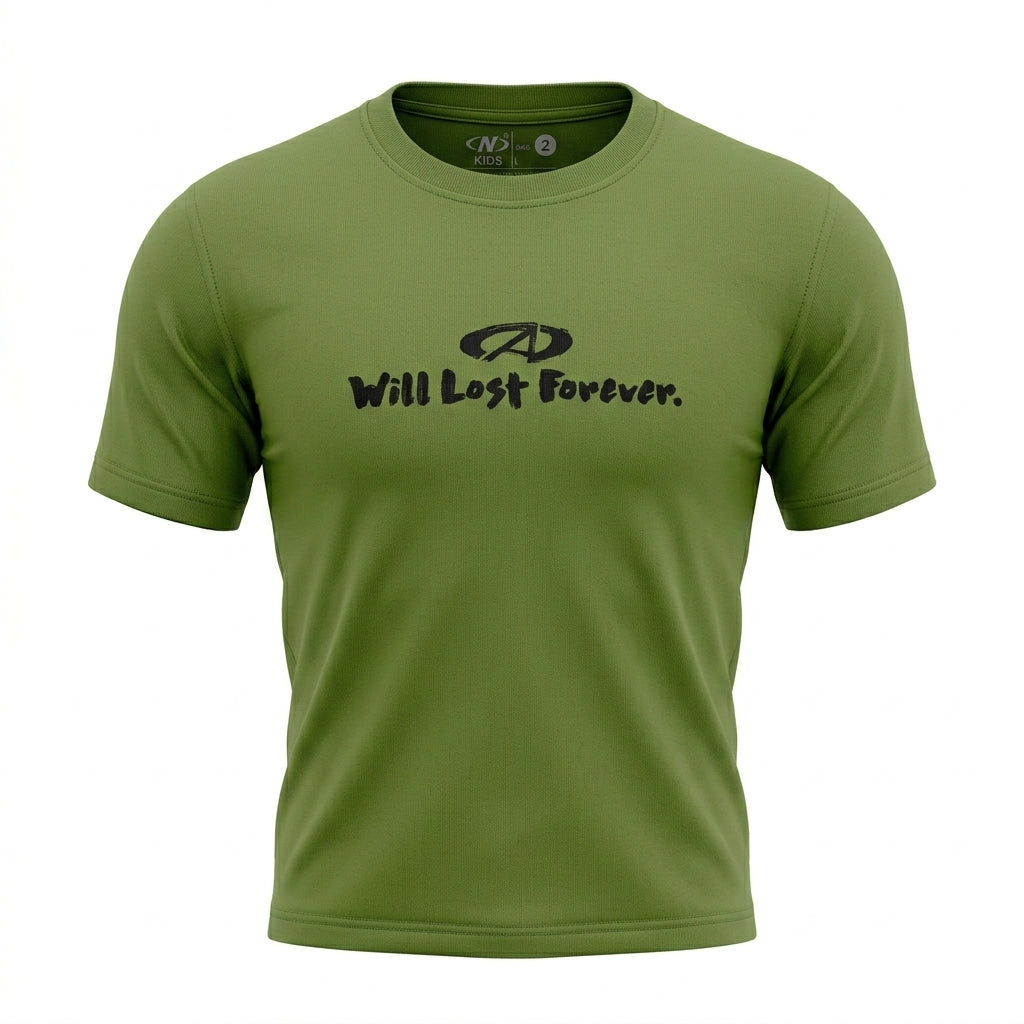 Kids Short Sleeve T Shirt With Front Graphic Print