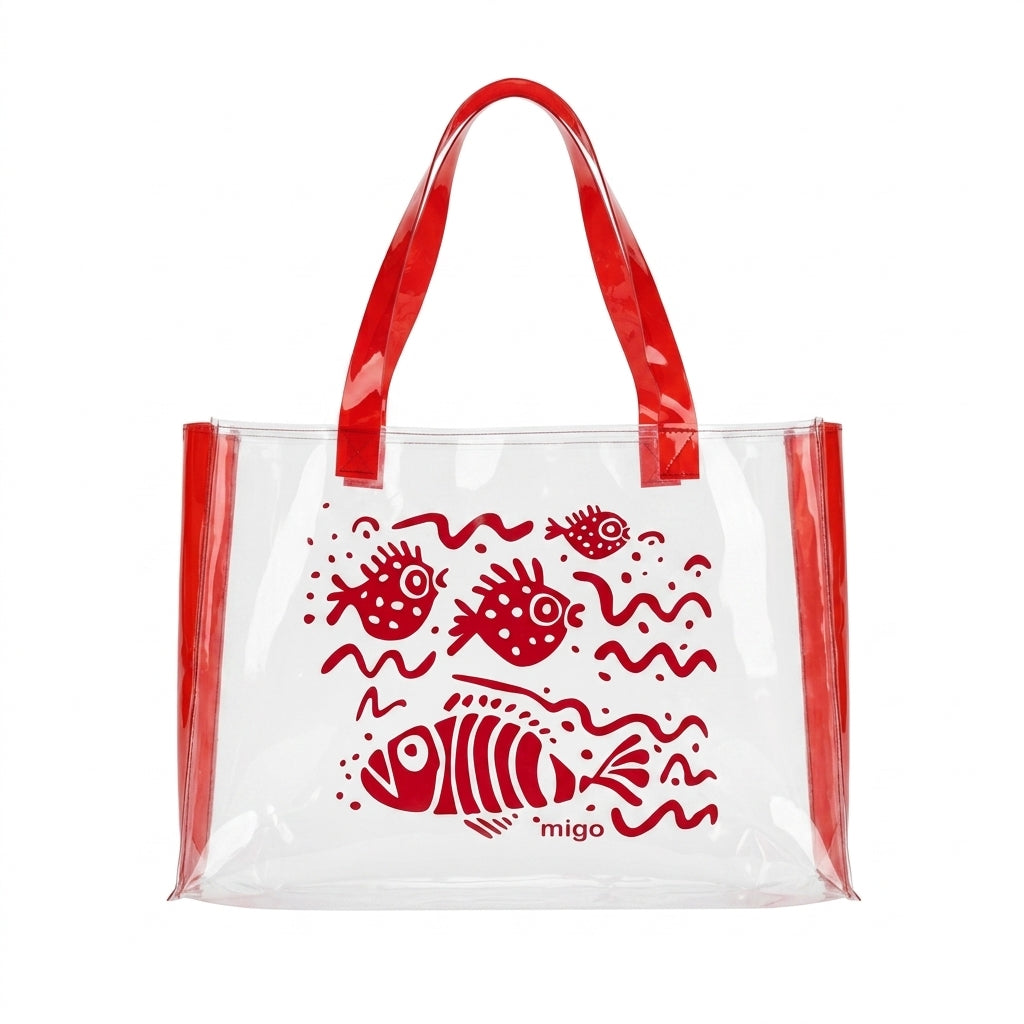 Trandparent PVC Beach Tote Bag