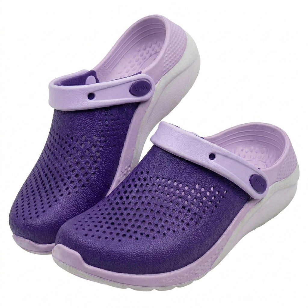 Unicorn Kids Perforated Clog Sandals With Back Strap