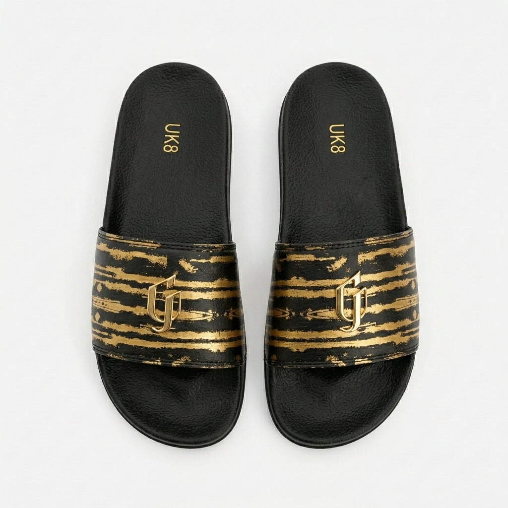 Men Printed Slide Sandals