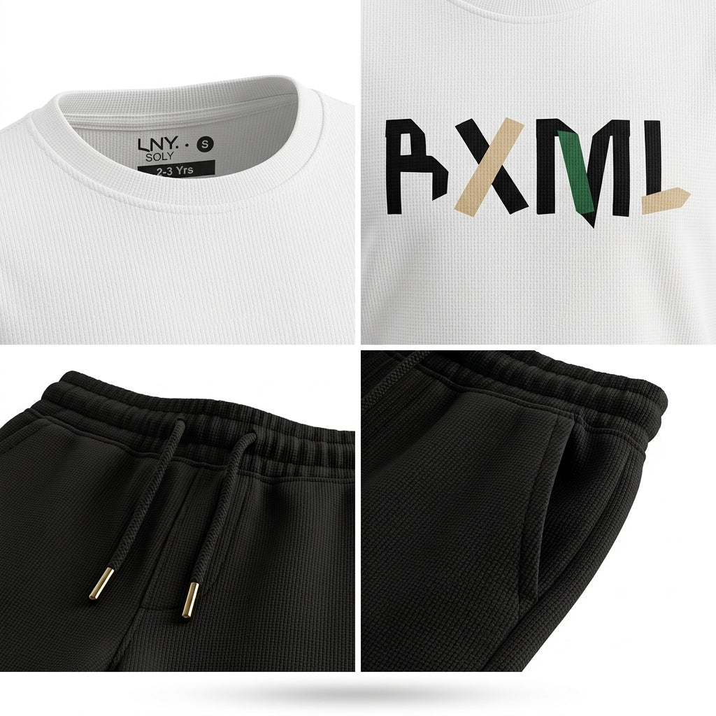 Kids Graphic T Shirt And Shorts Set