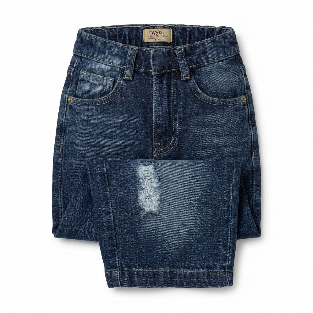 Kids Distressed Denim Shorts