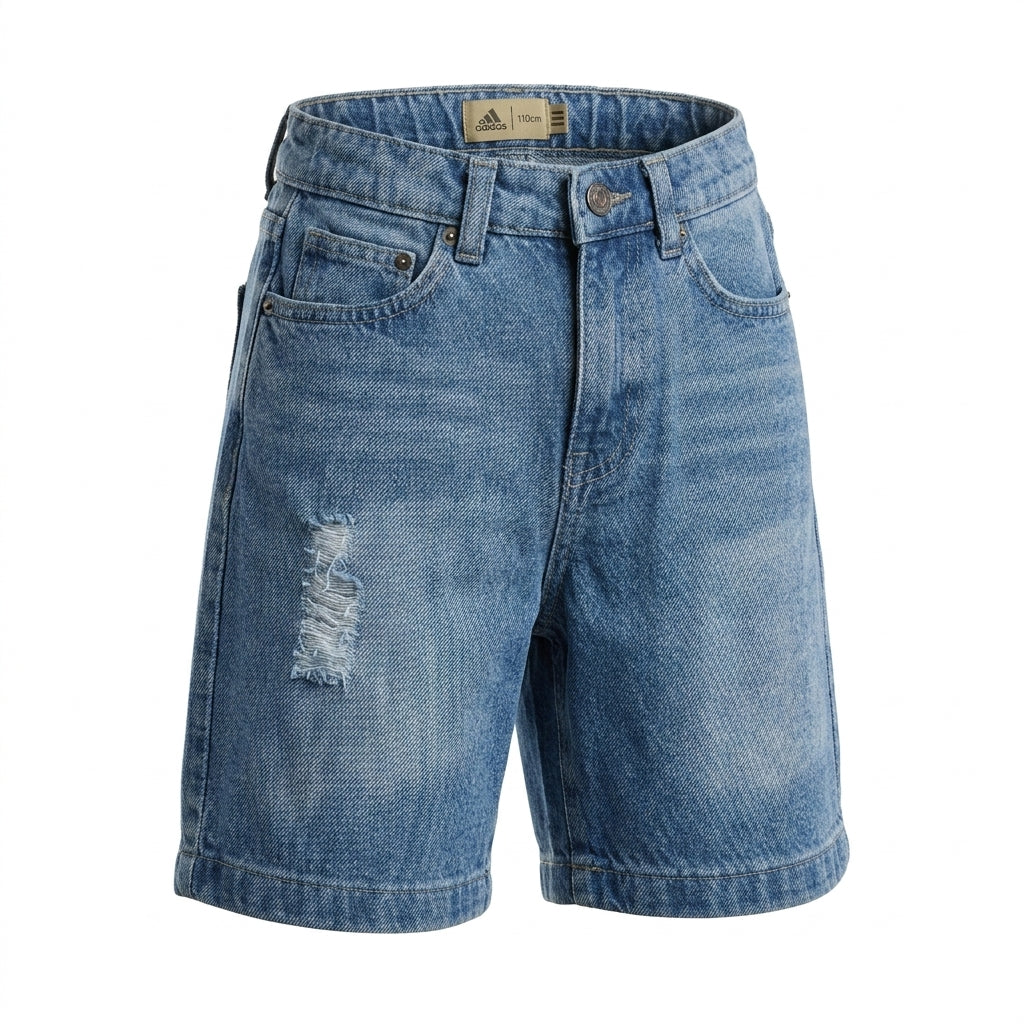 Kids Distressed Denim Shorts