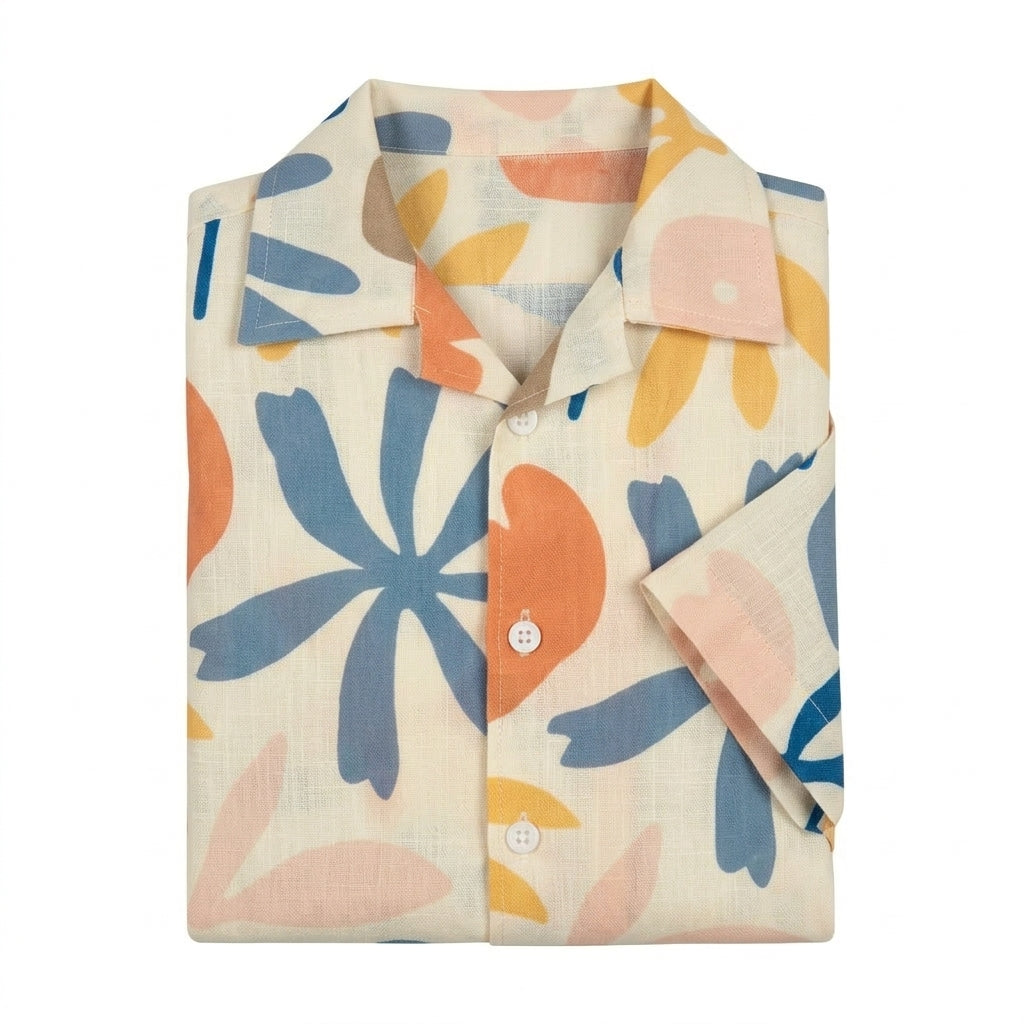 Kids Abstract Print Short Sleeve Shirt
