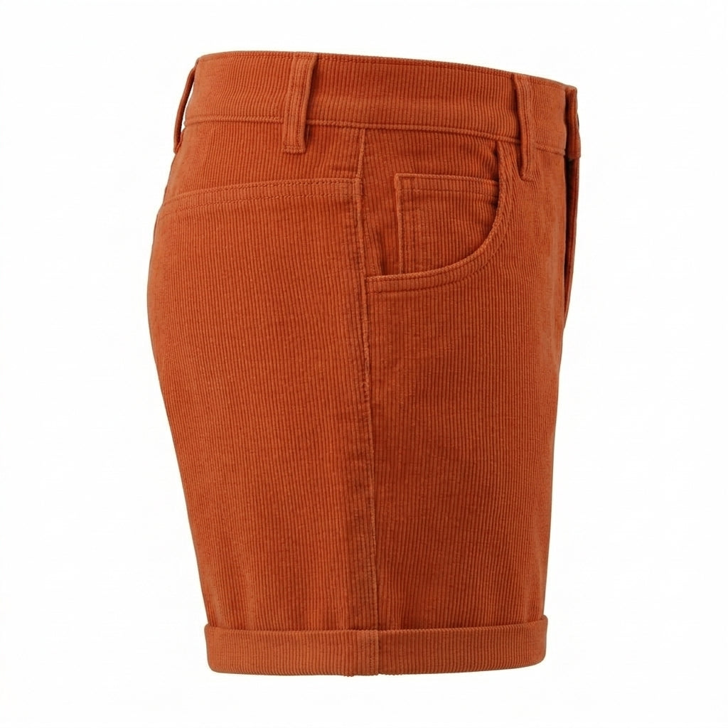 Kids Corduroy Rolled Hem Shorts