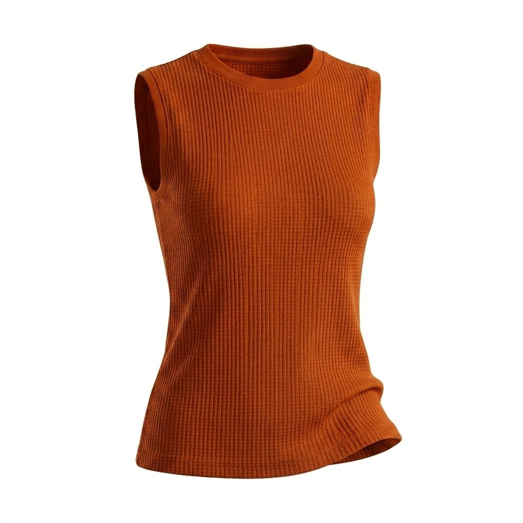 Women Textured Sleeveless Tie Waist Top
