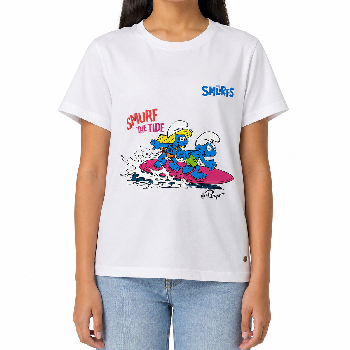 Girls Smurfs Surf Graphic T-Shirt