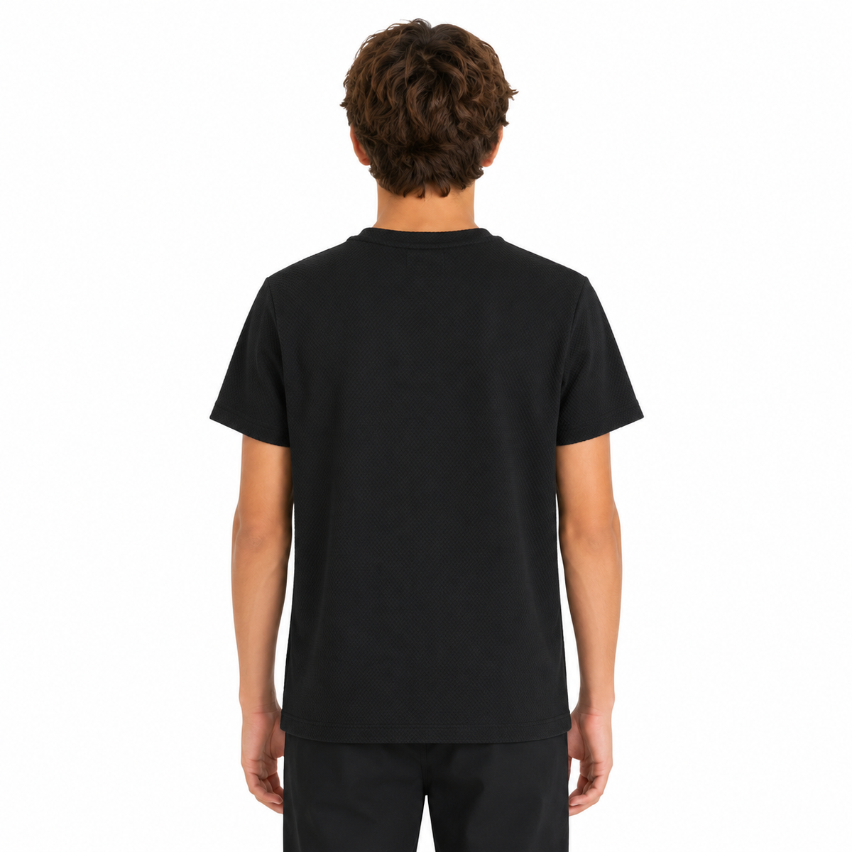 Boys Textured Short Sleeve T Shirt