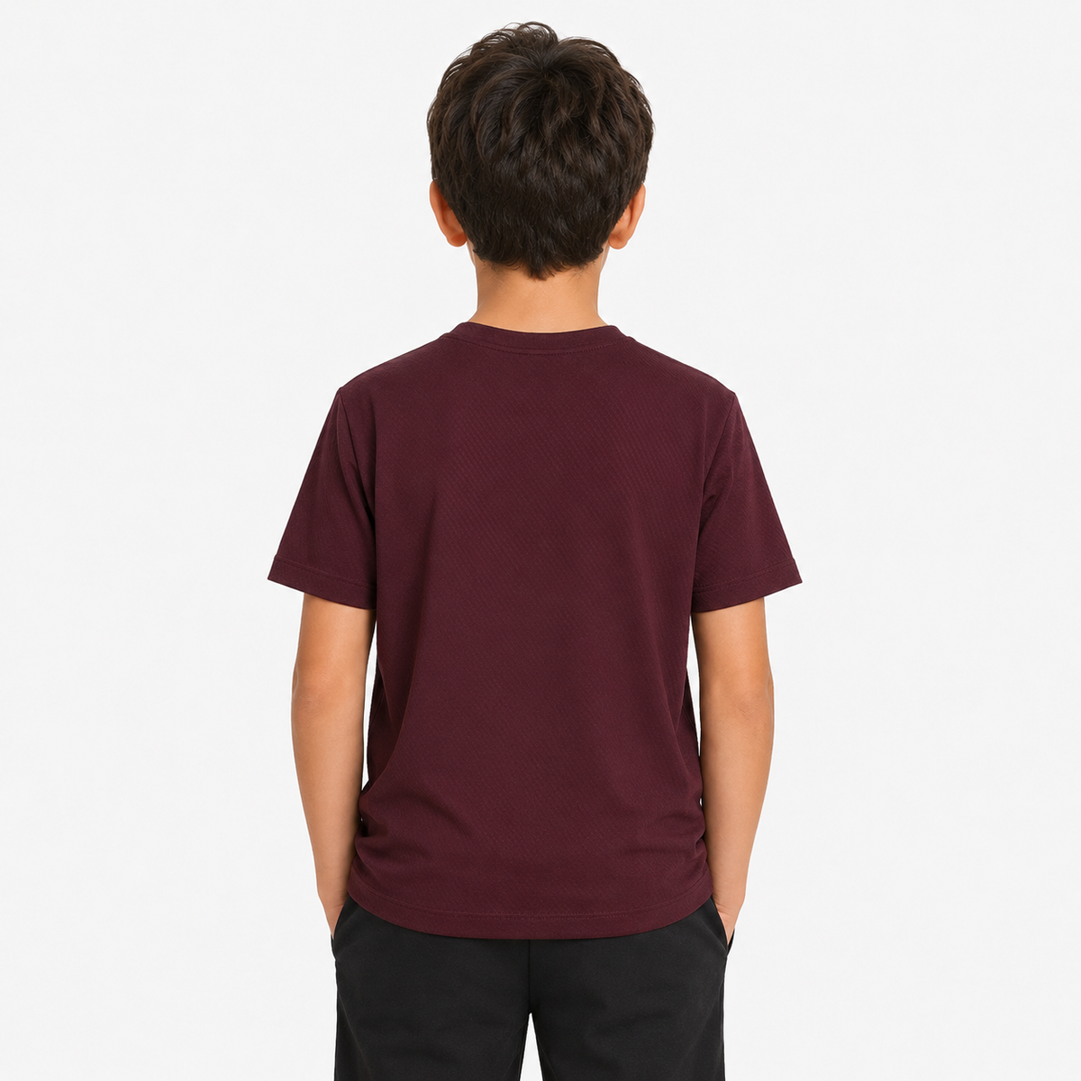 Boys Textured Short Sleeve T Shirt