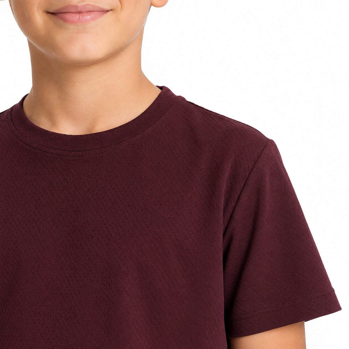 Boys Textured Short Sleeve T Shirt