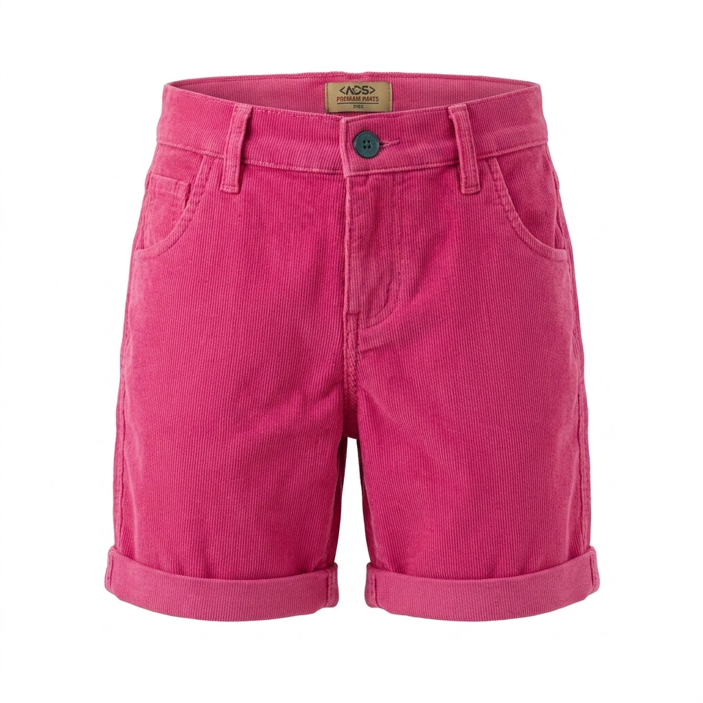 Kids Corduroy Rolled Hem Shorts