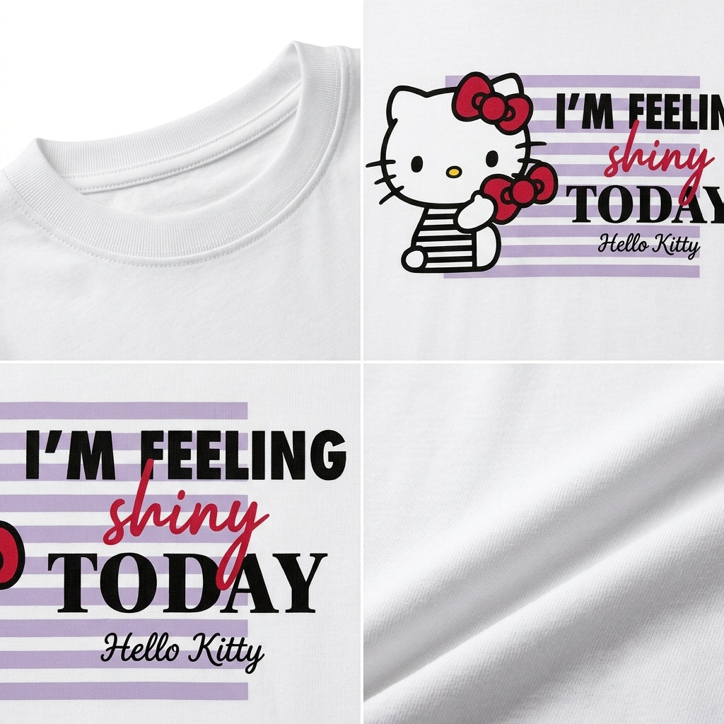 Girls Short Sleeve Hello Kitty Graphic T Shirt