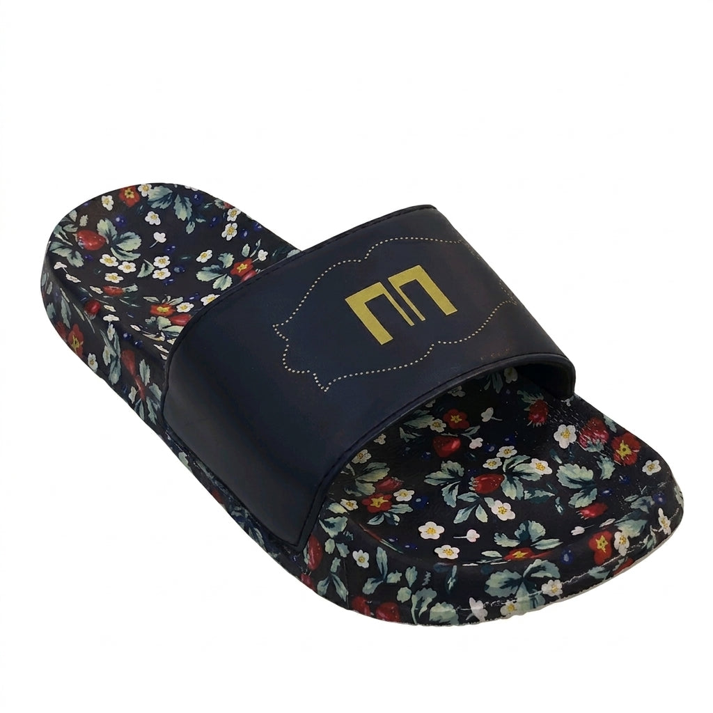 Women Floral Print Slide Sandals