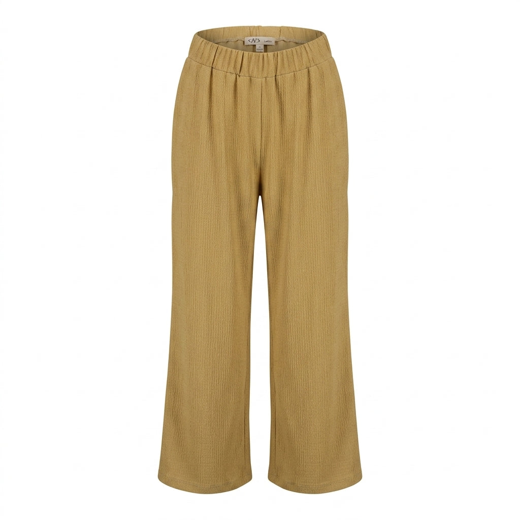Women Textured Wide Leg Pants
