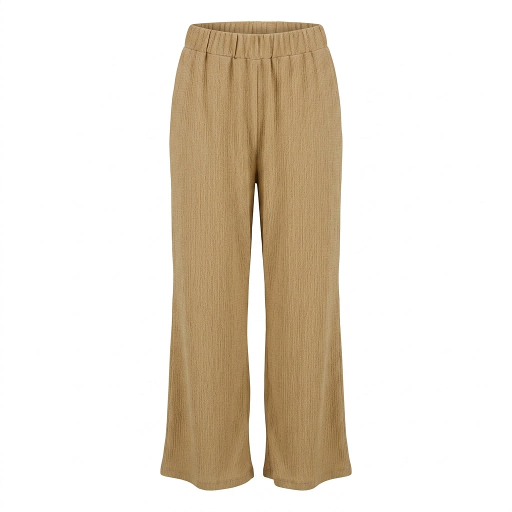 Women Textured Wide Leg Pants