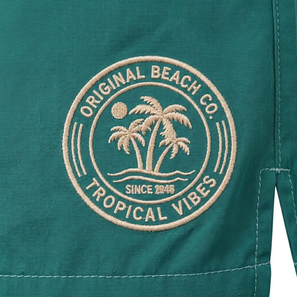 Swimming Pool Drawstring Swim Shorts