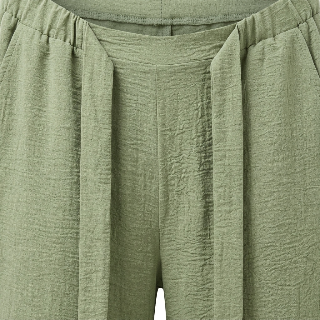Women Textured Wide Leg Pants