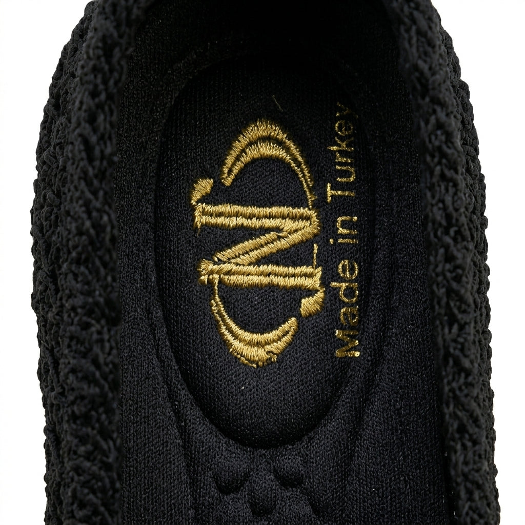 Textured Slip On Flats