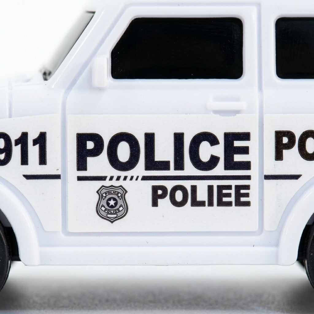 Police Enforcement Team Vehicle Play Set 4 Pieces