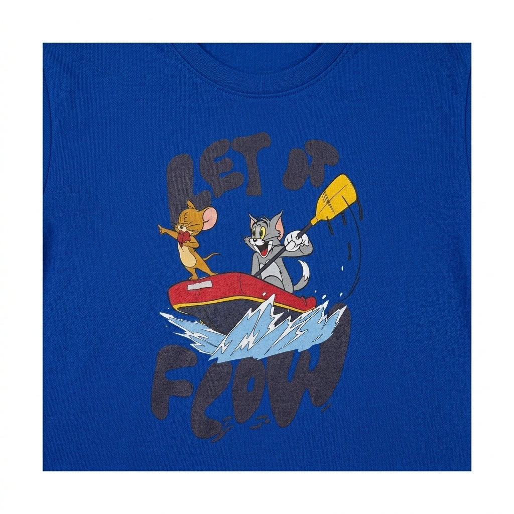 Kids Tom And Jerry Let It Flow Graphic Print T Shirt