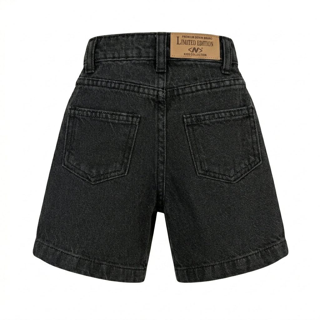 Kids Camper Patch Denim Shorts