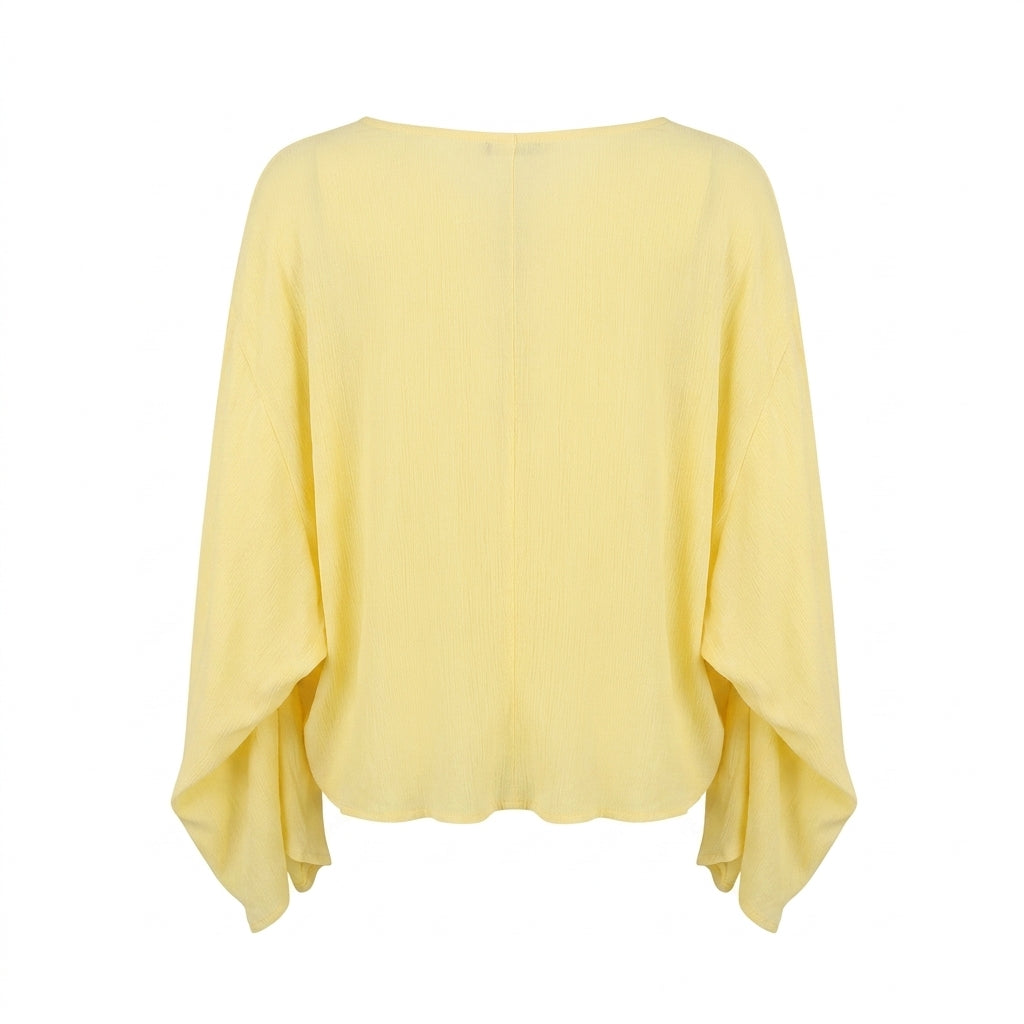 Women Tie Front Cover Up Blouse