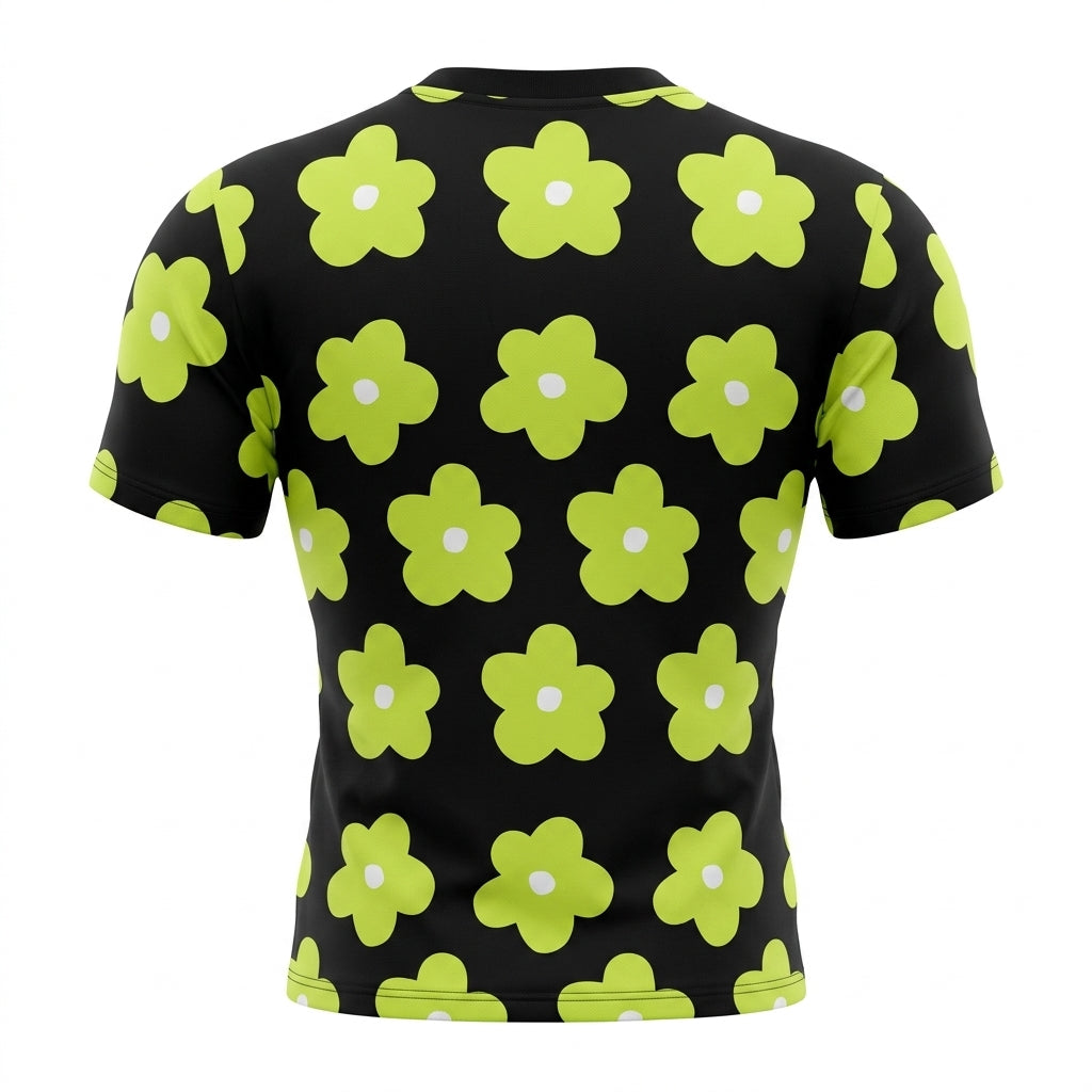 Girls Floral Printed T Shirt Keep Going
