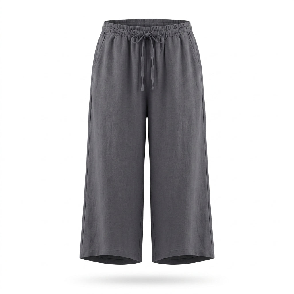 Casual Wear Women Charcoal Wide Leg Pants