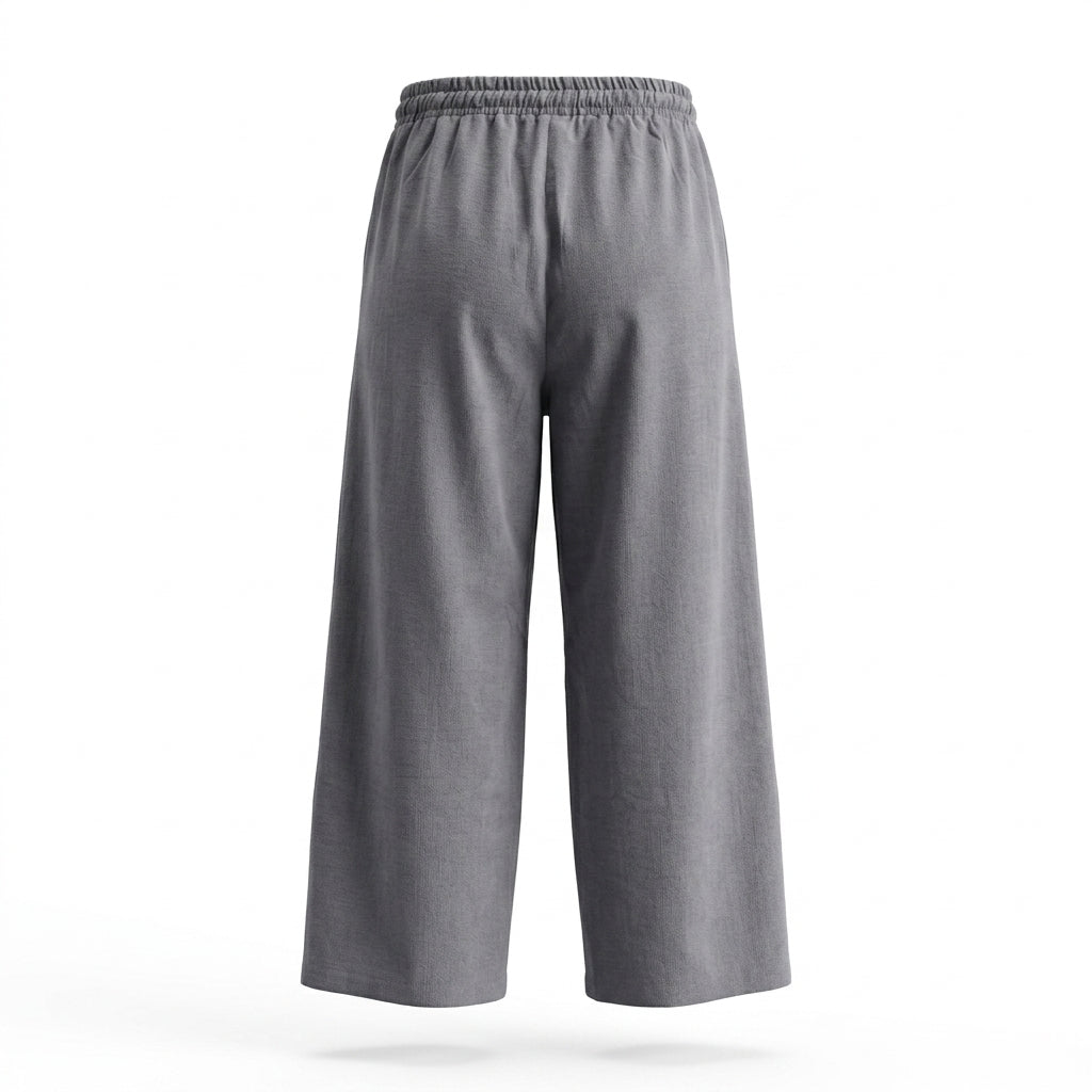 Casual Wear Women Charcoal Wide Leg Pants