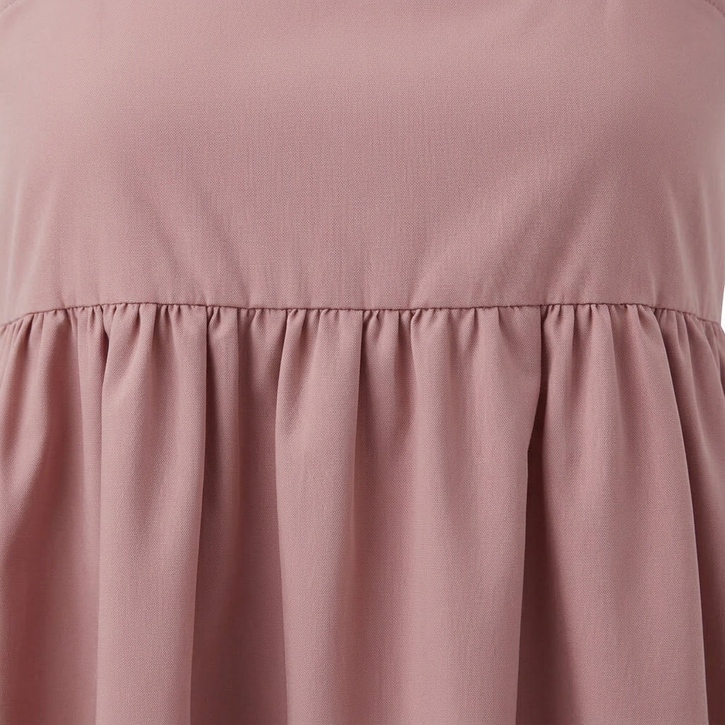 Casual Sleeveless Peplum Top With Ruffle Strap