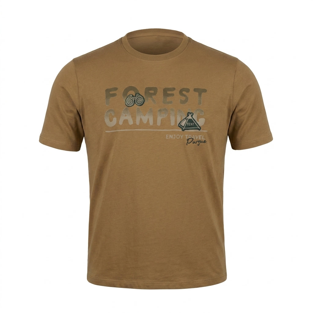 Women Forest Camping Graphic T Shirt