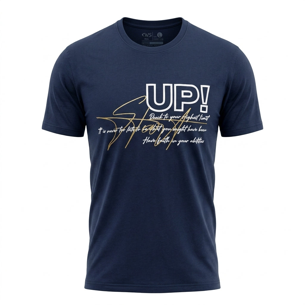 Men Up Graphic Printed T Shirt