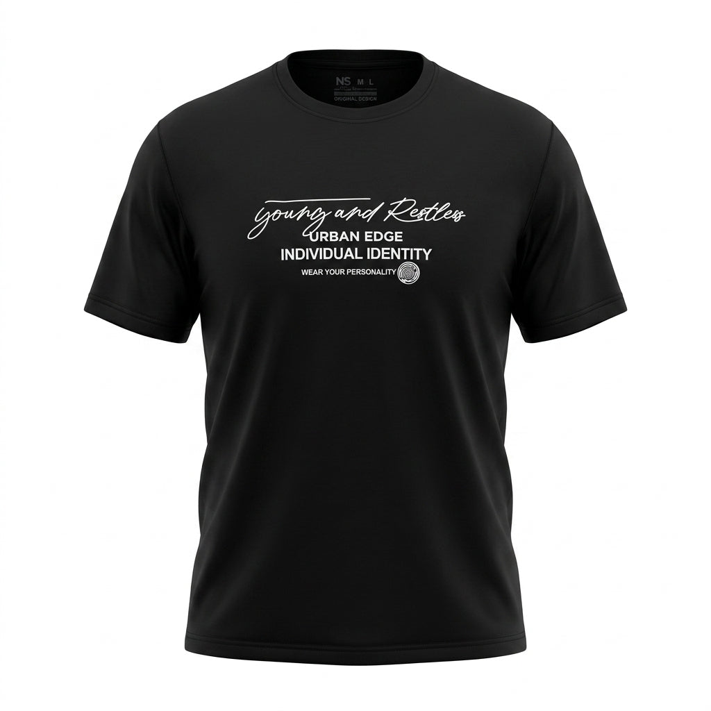 Men Graphic Print Crew Neck T Shirt Urban Edge Casual Tee