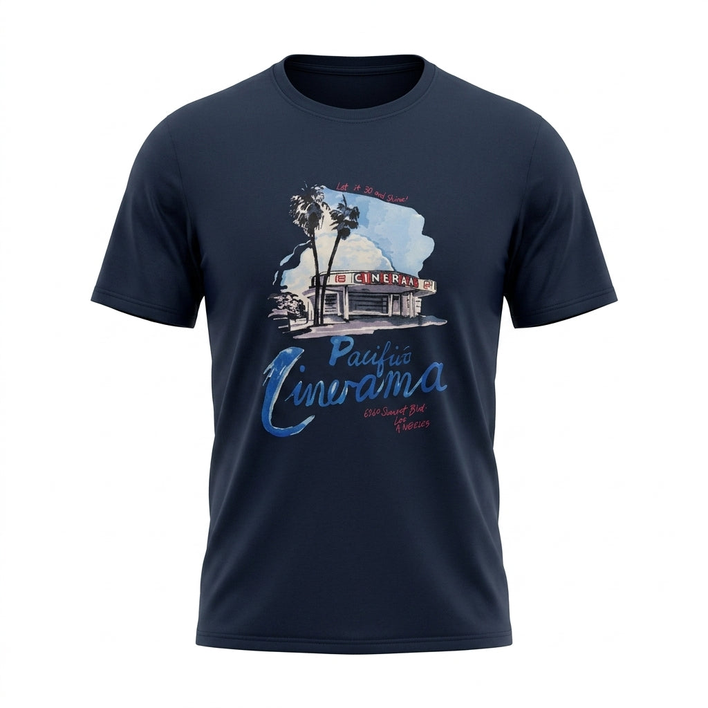 Men Pacific Cinerama Graphic Crew Neck T Shirt