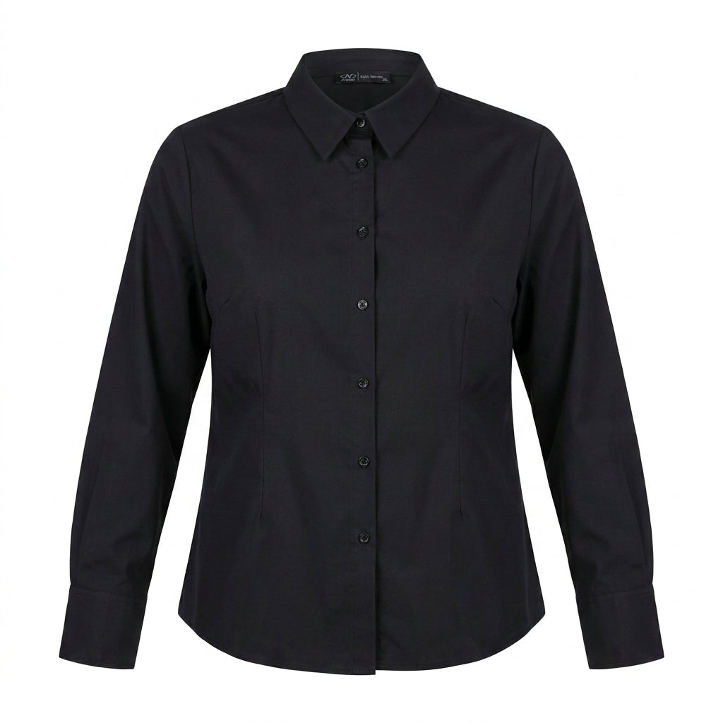 Women Tailored Button Front Shirt