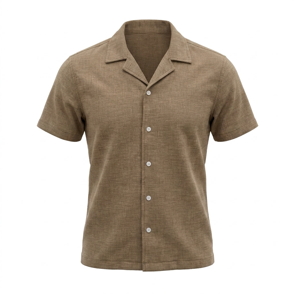 Men Short Sleeve Shirt And Shorts Set