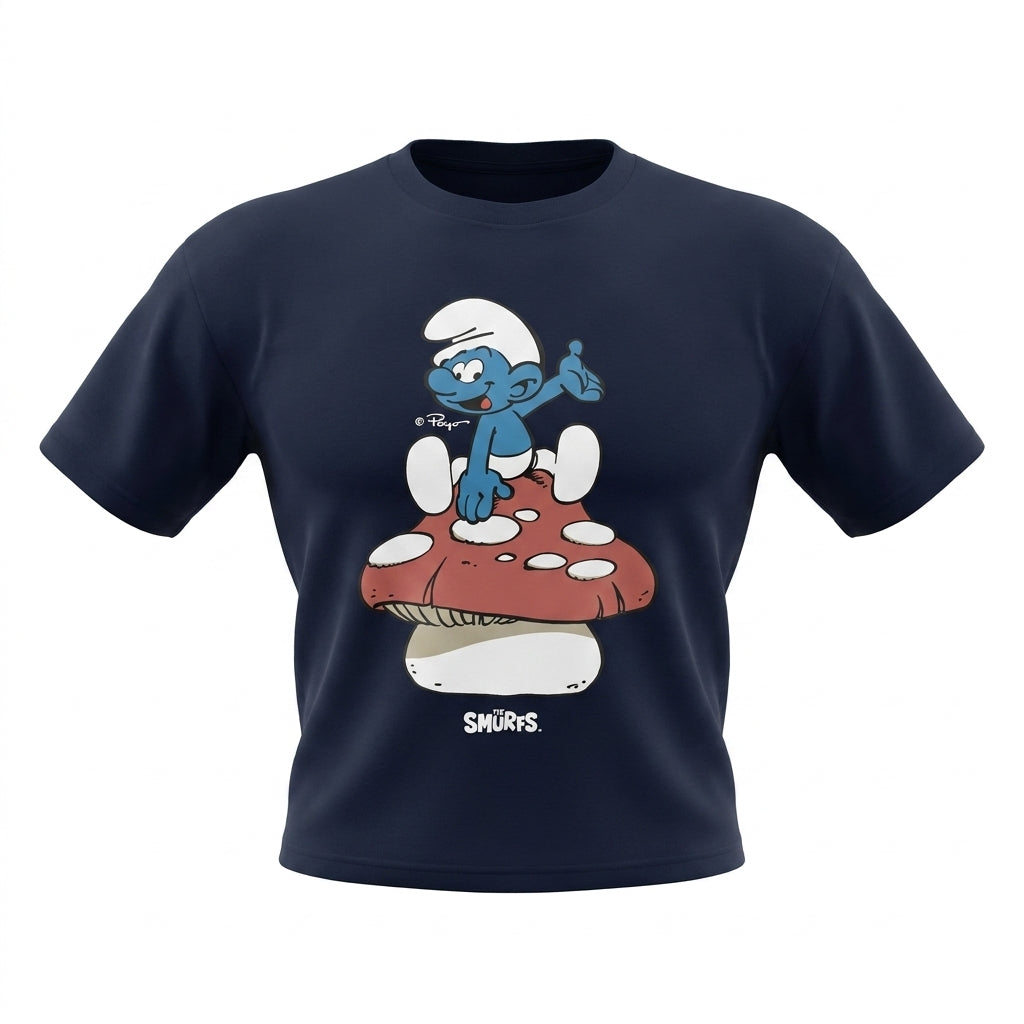 Boys Smurfs Graphic Crew Neck T Shirt