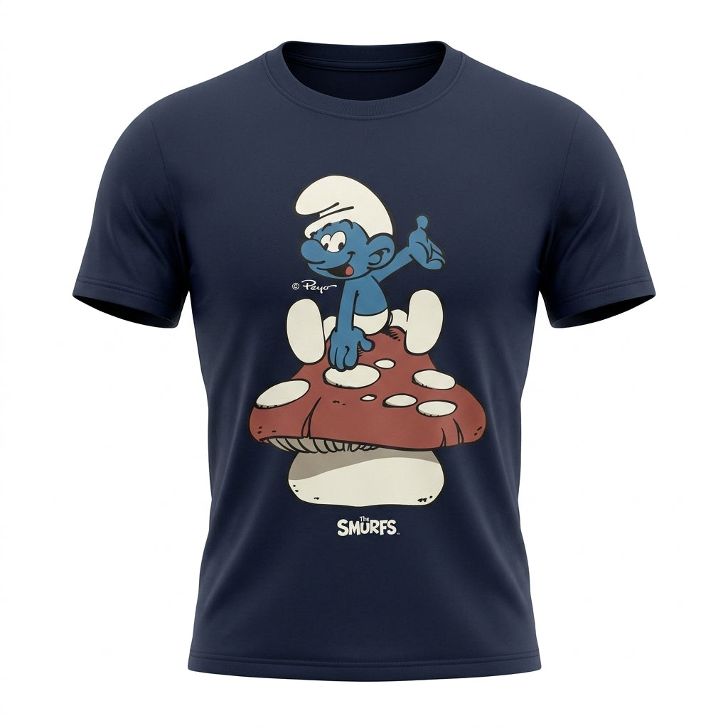 Boys Smurfs Graphic Crew Neck T Shirt