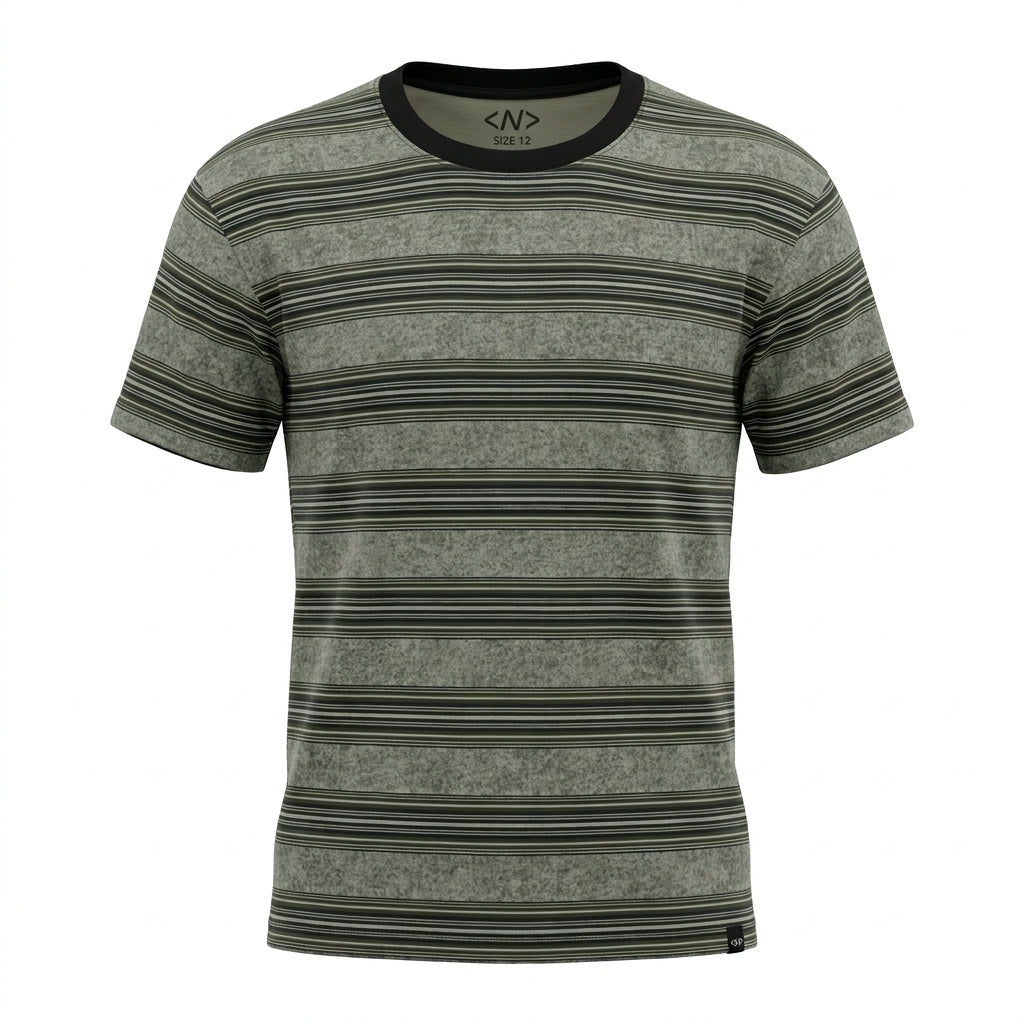 Boys Striped Short Sleeve T Shirt