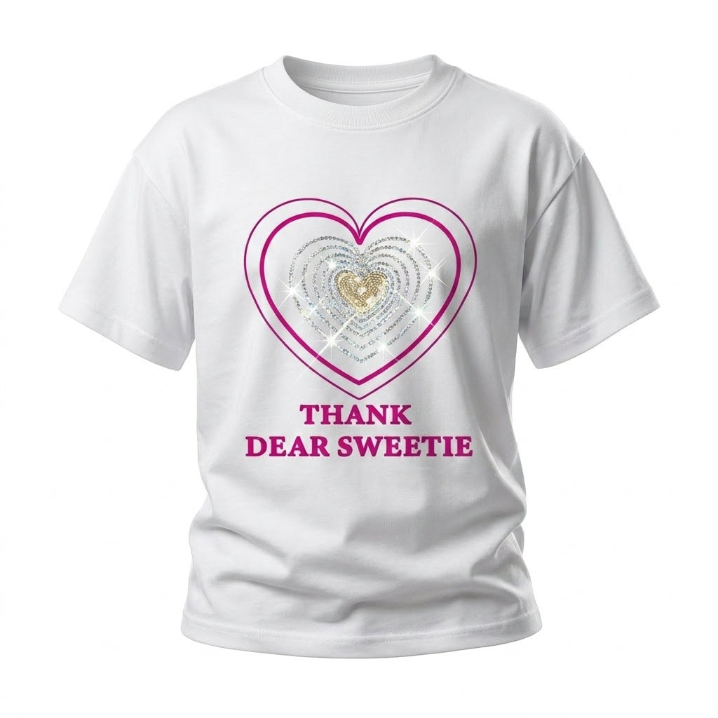Girls Heart Graphic T Shirt
