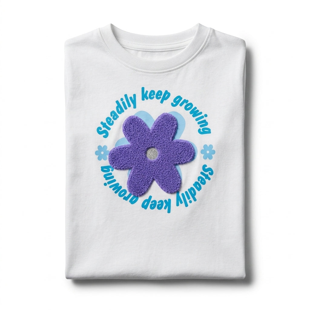 Girls Flower Graphic T Shirt