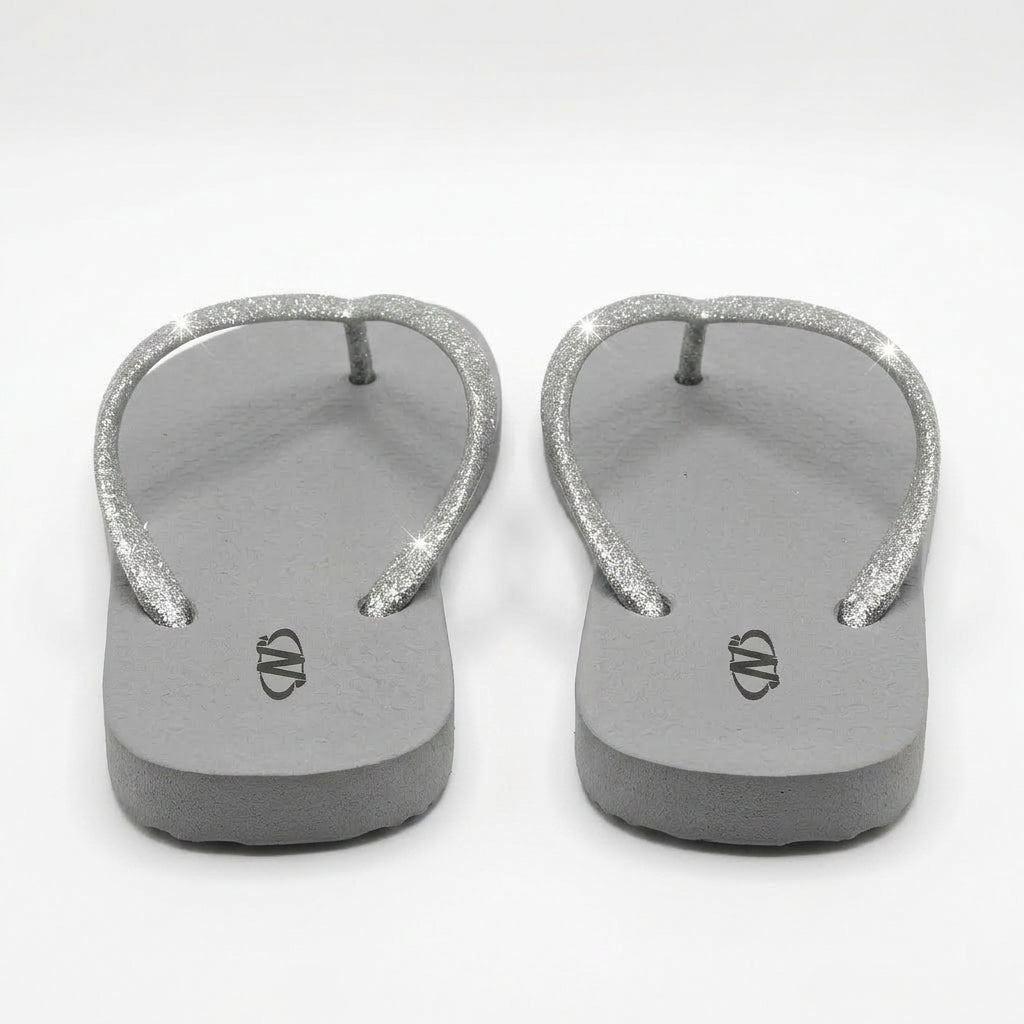 Women Glitter Strap Flip Flop Sandals