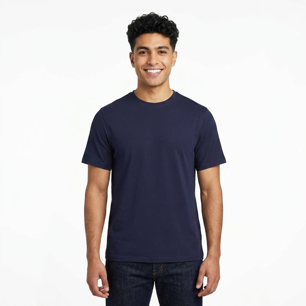 Men Basic Crew Neck T Shirt