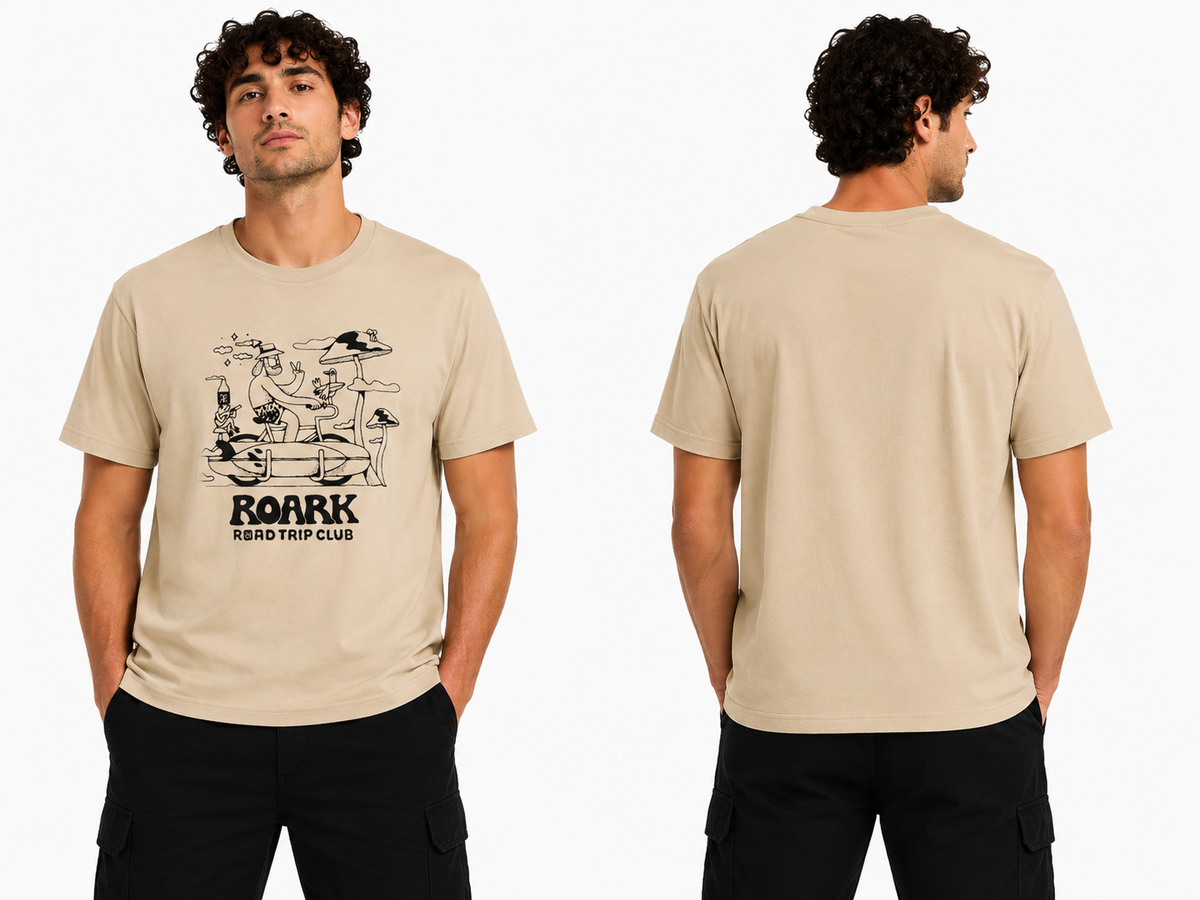 Men Roark Road Trip Club Graphic Crew Neck T Shirt