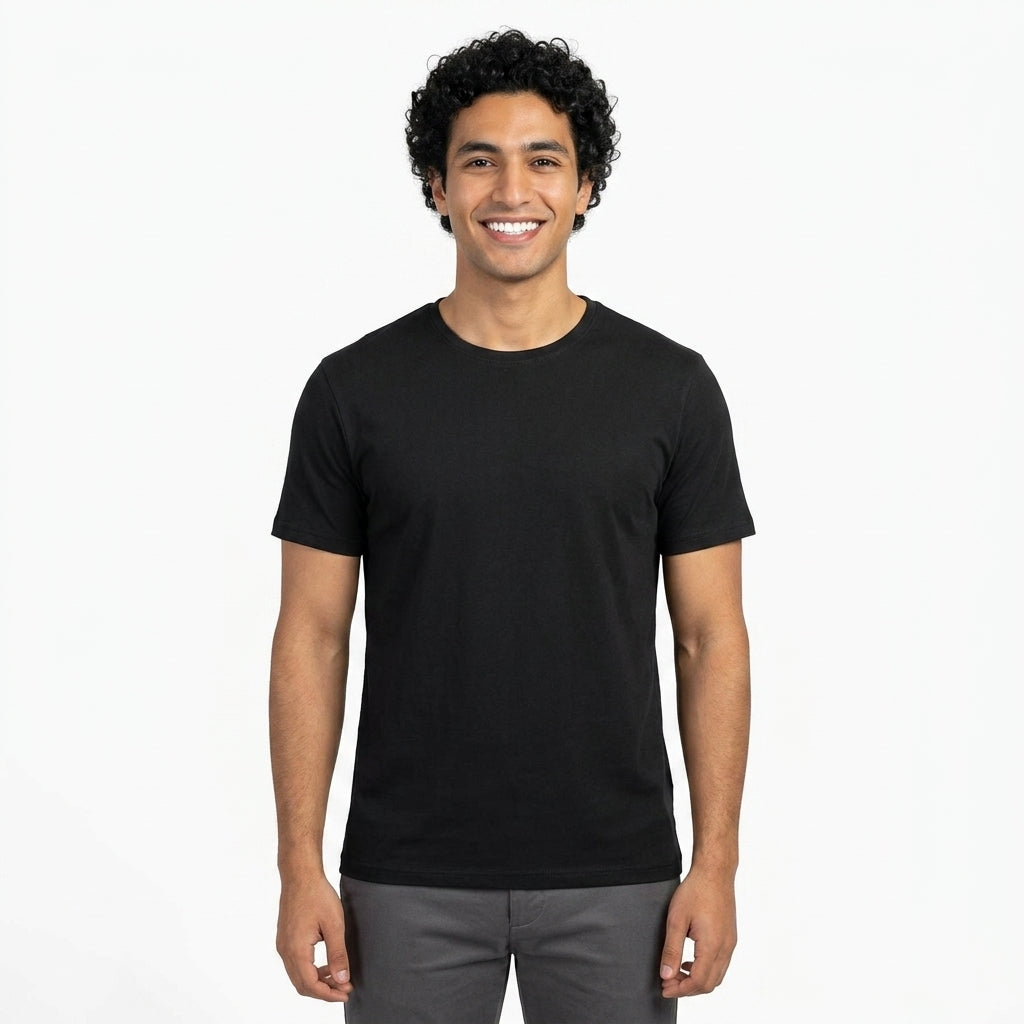 Men Basic Crew Neck T Shirt
