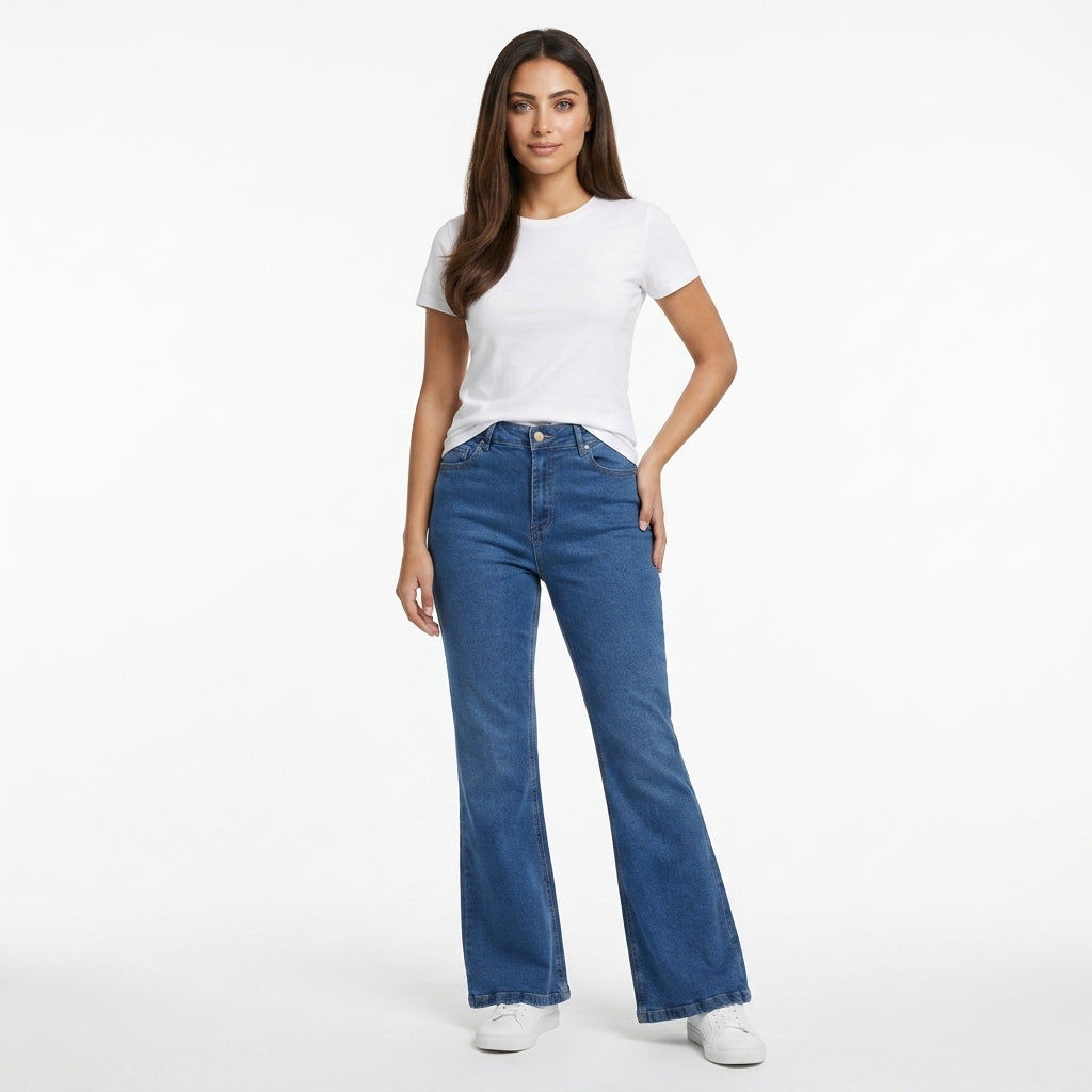 Women Flared Denim Jeans