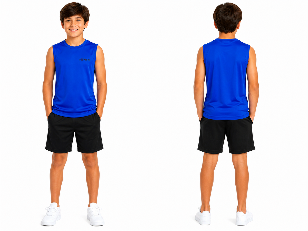 Boys Sleeveless Sports Tank Top